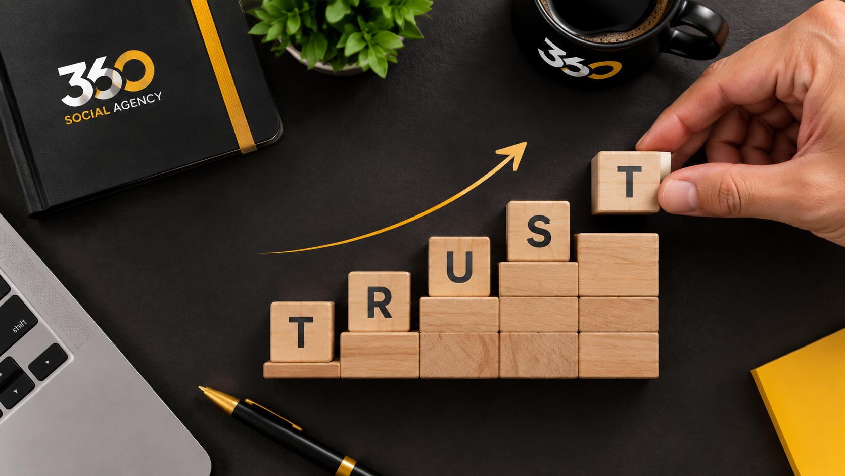 "Customer reviews and five-star ratings representing trustworthiness and credibility in digital marketing"