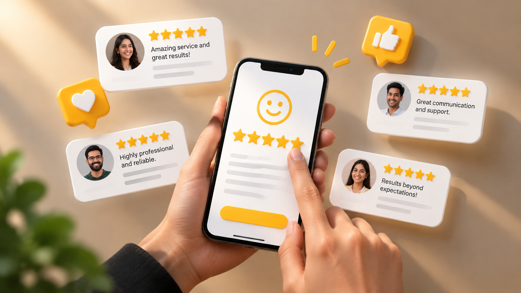 "Building online trust through real customer experiences and quality reviews for better SEO performance"